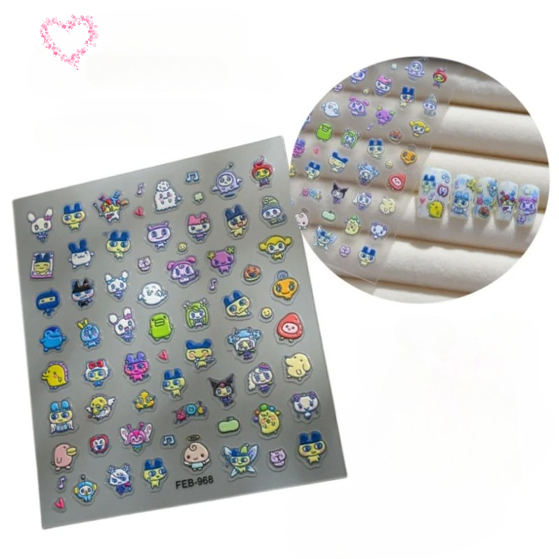 새로운 전자 애완동물 마마치 쿠키파치 3D 릴리프 네일 - Nail Art Quirky 리뷰 및 가격