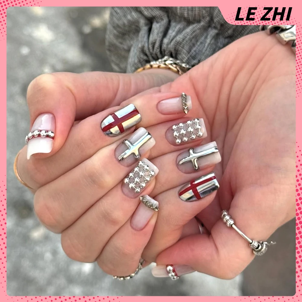 Y2K 스파이스 걸스 10개 수제 고딕 펑크 프레스온  - Nail Art Gothic 리뷰 및 가격