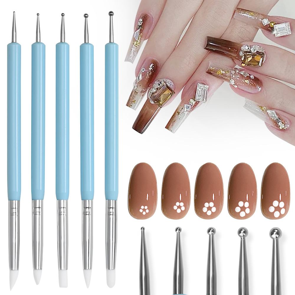 1/3/5/6/pcs/set 네일 아트 브러쉬-실리콘  - Nail Art Sch 리뷰 및 가격